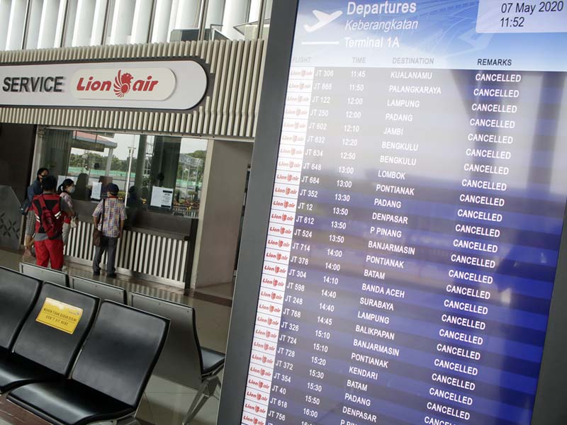 Suasana Lengang Bandara Soekarno Hatta