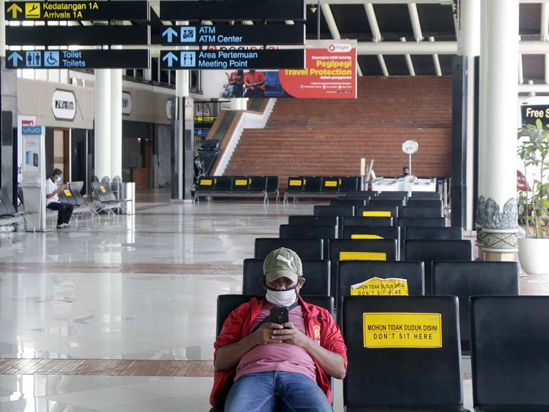 Suasana Lengang Bandara Soekarno Hatta