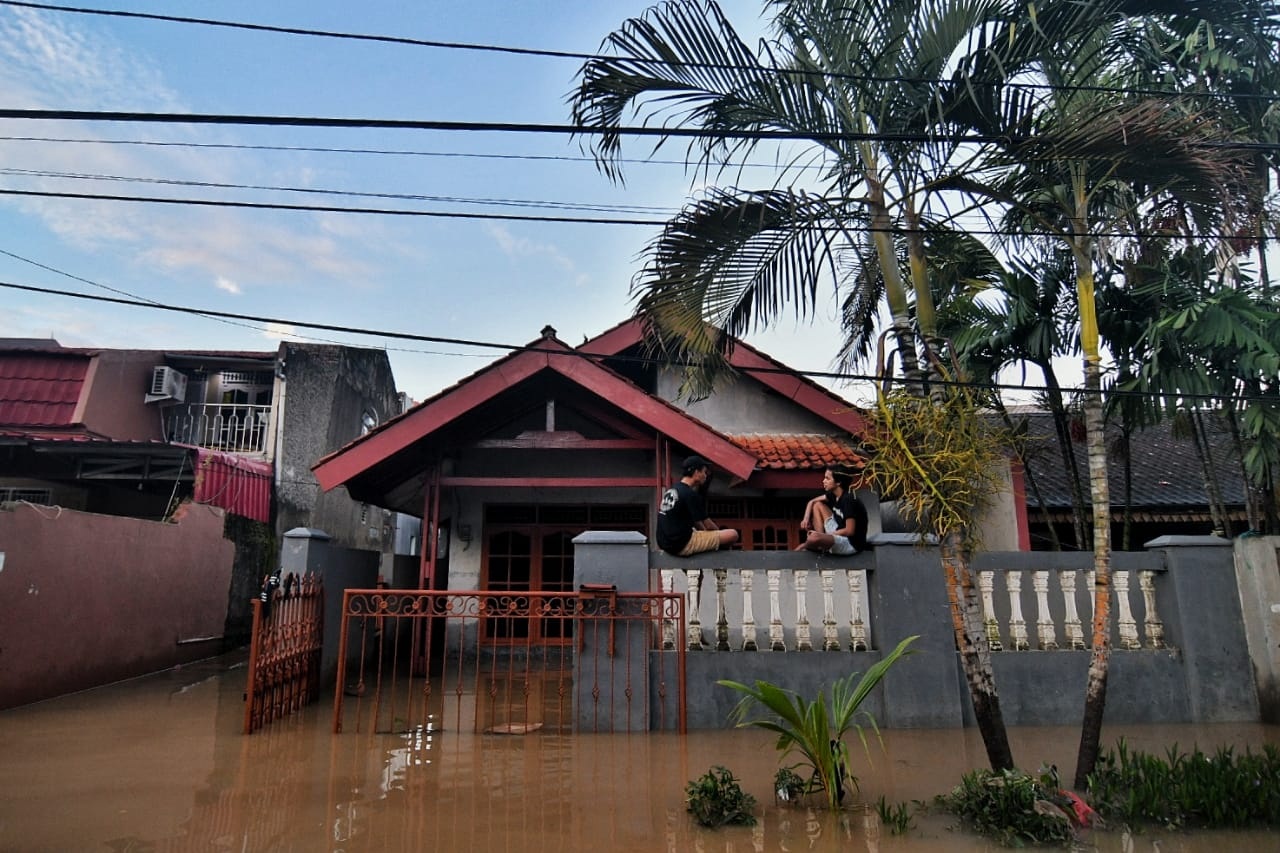 Luapan Cilliwung Merendam Kawasan Cawang 