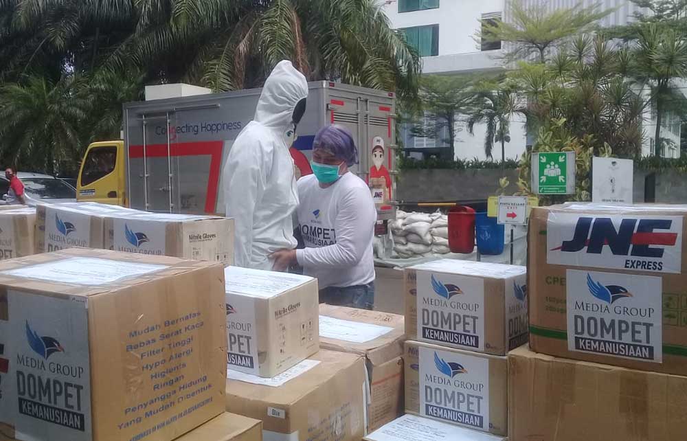 JNE Distribusikan Bantuan DKMG Secara Gratis 
