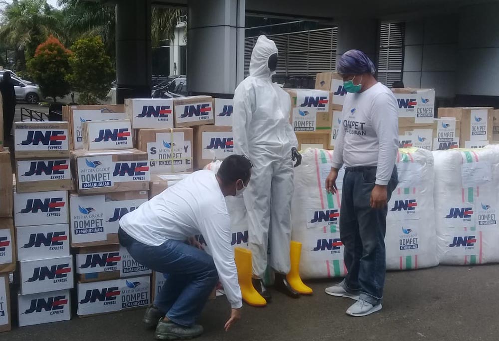 JNE Distribusikan Bantuan DKMG Secara Gratis 