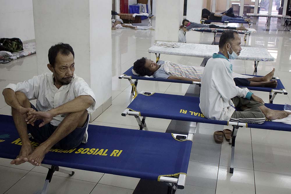 Stok Masker Untuk PMKS Menipis