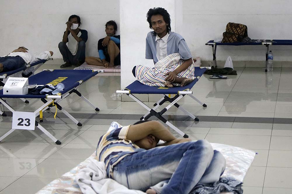 Stok Masker Untuk PMKS Menipis