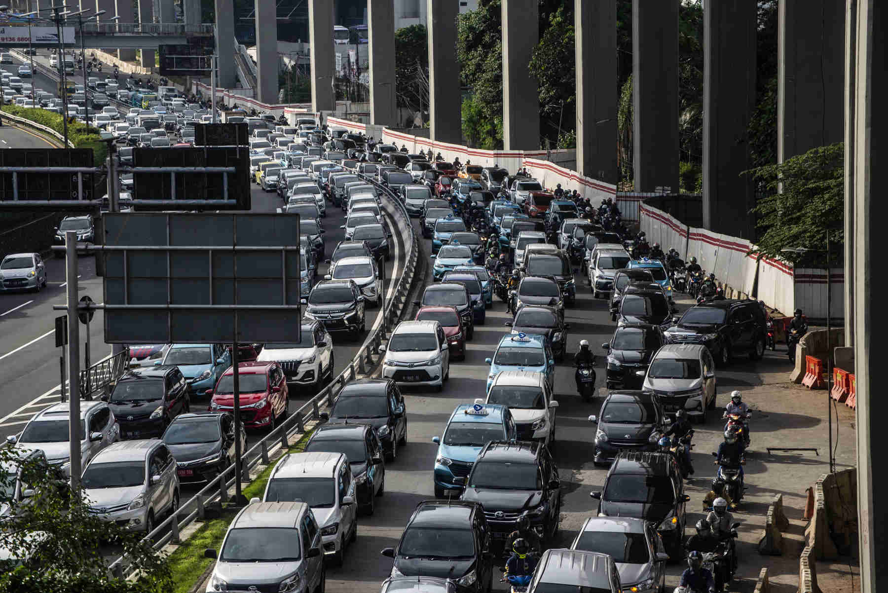 Kepadatan Arus Lalu Lintas di Ibu Kota H+2