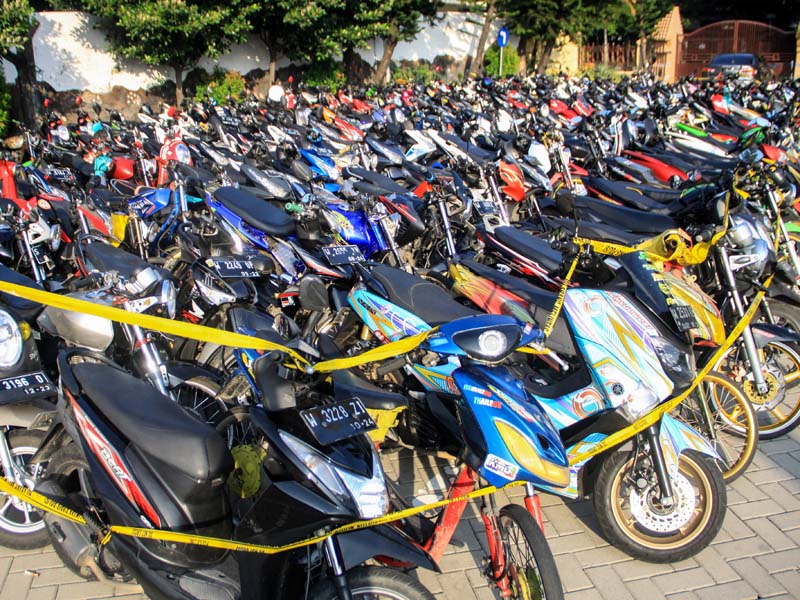 Hasil Razia Balap Liar