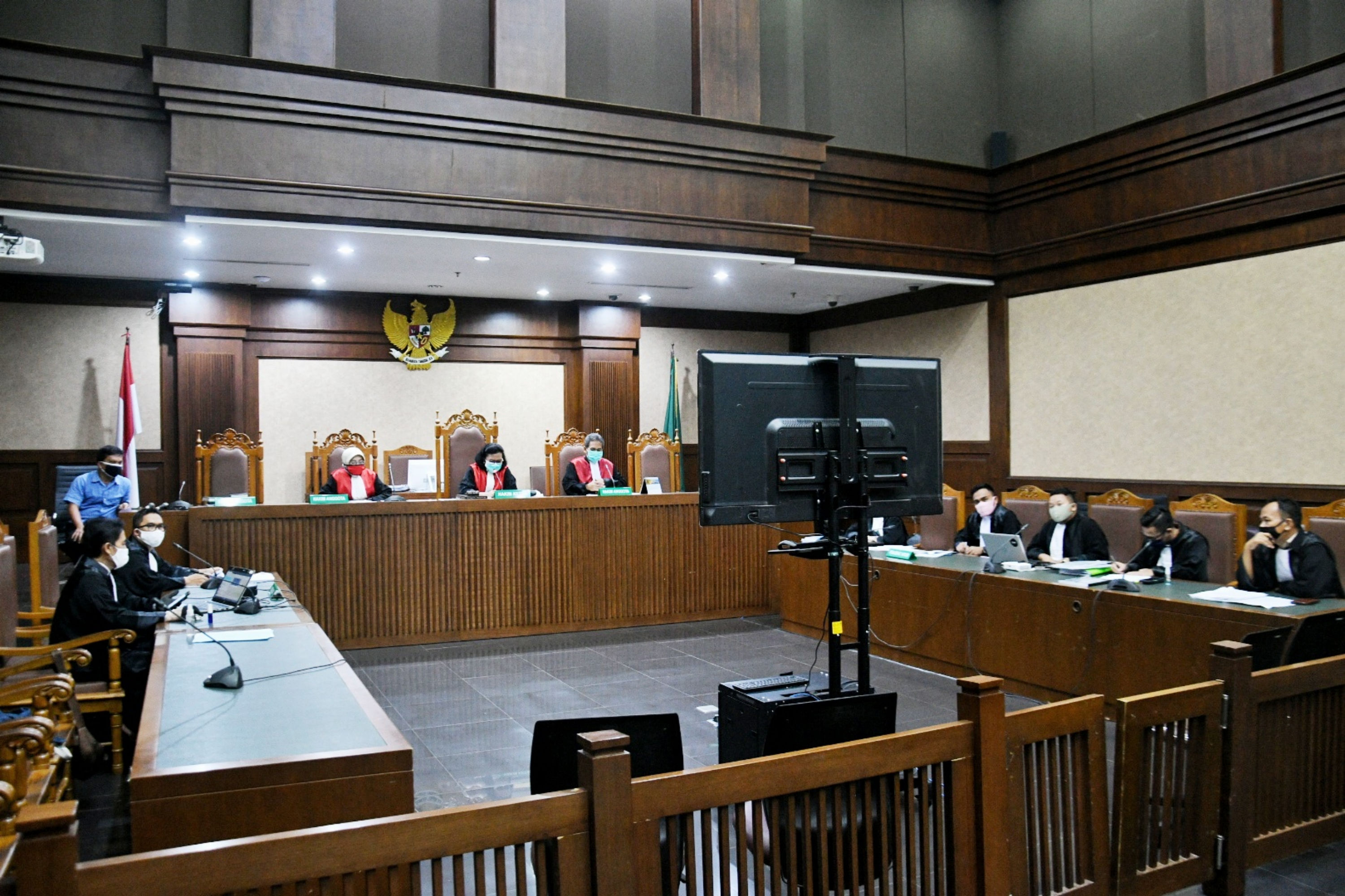 Sidang Virtual Pemeriksaan Saksi Terdakwa Imam Nahrawi