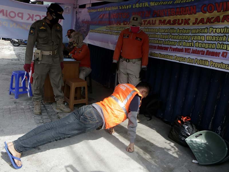 Sanksi Hukuman Pelanggar PSBB