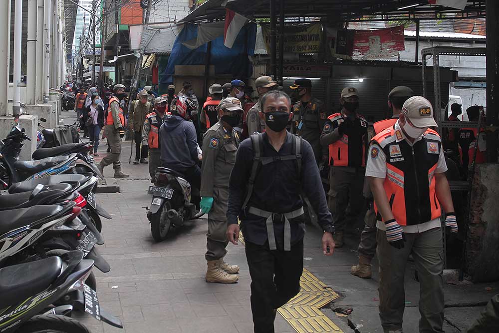 Penertiban PKL Tanah Abang Terkait PSBB
