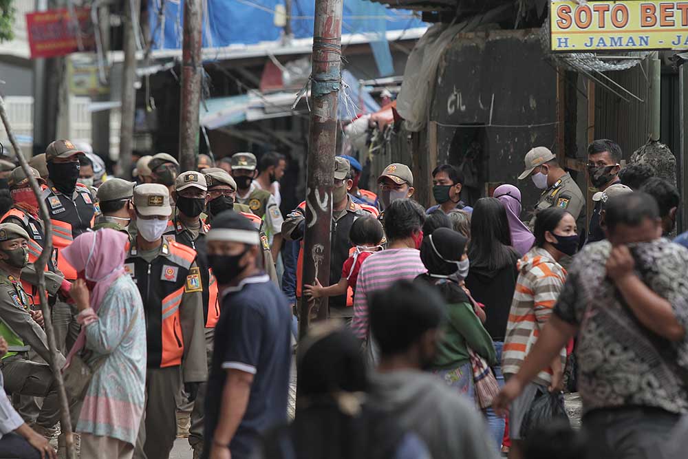 Penertiban PKL Tanah Abang Terkait PSBB