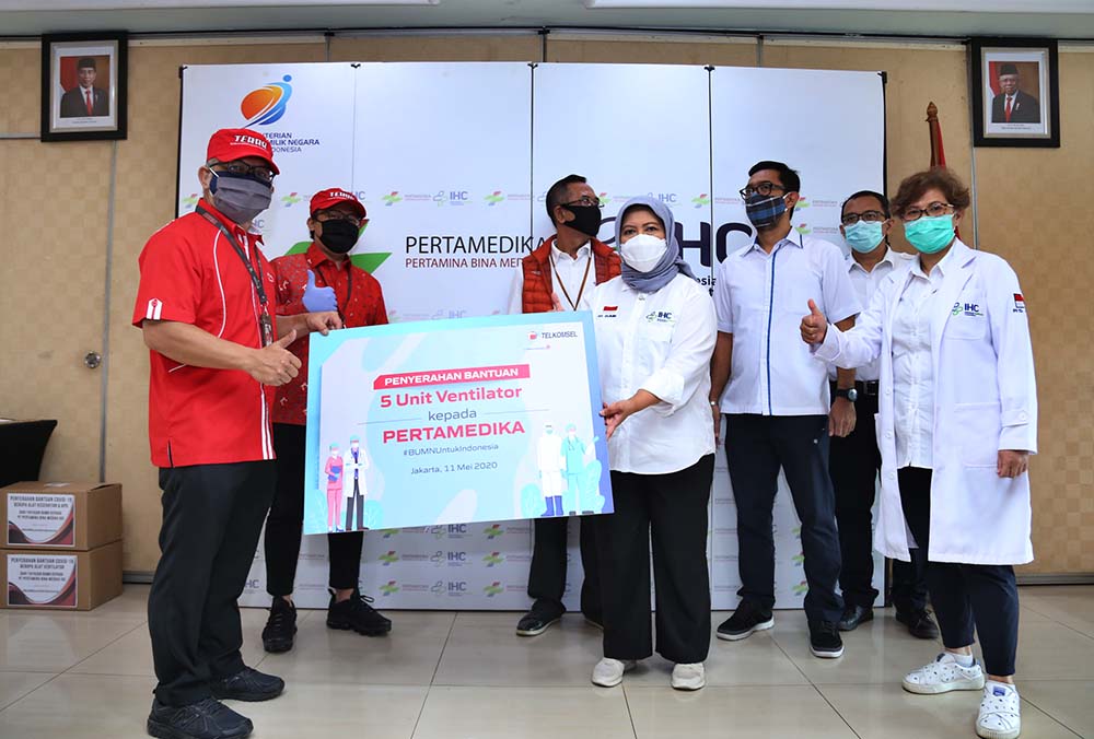 Penyerahan Bantuan Penanganan Covid-19 Kepada Yayasan BUMN