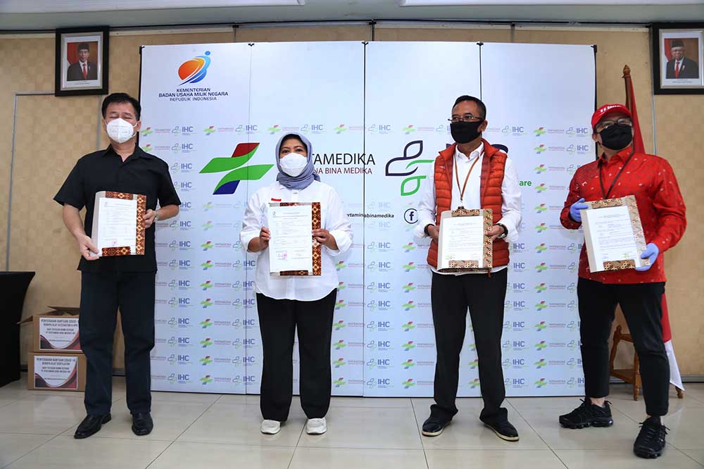 Penyerahan Bantuan Penanganan Covid-19 Kepada Yayasan BUMN