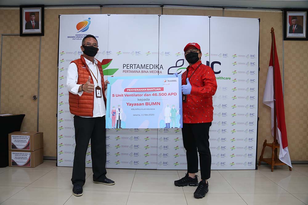 Penyerahan Bantuan Penanganan Covid-19 Kepada Yayasan BUMN