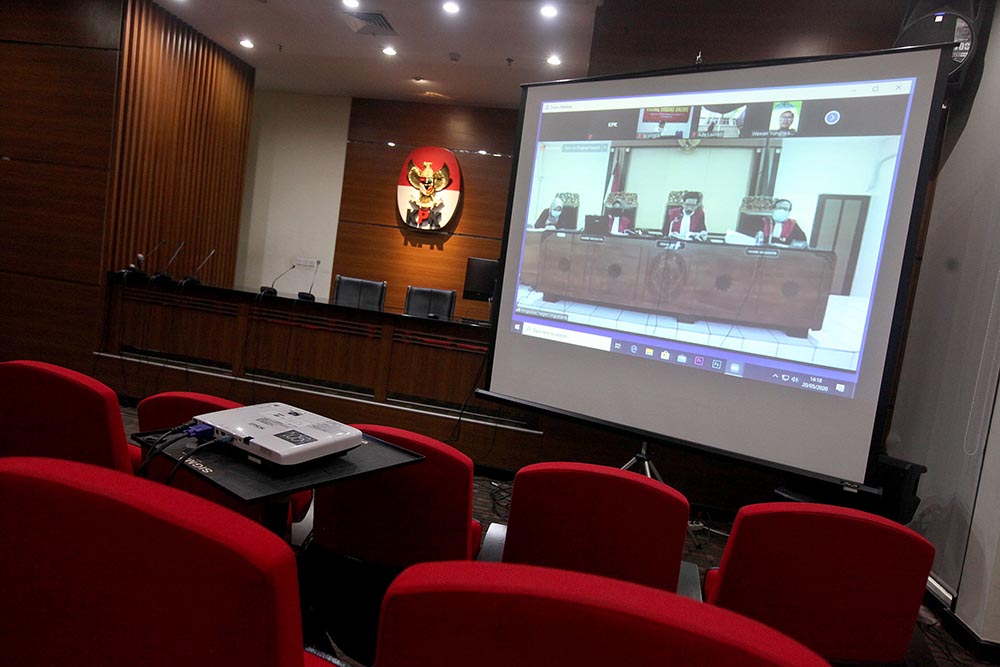 Sidang Vonis  Eka Safitra Digelar Secara Virtual