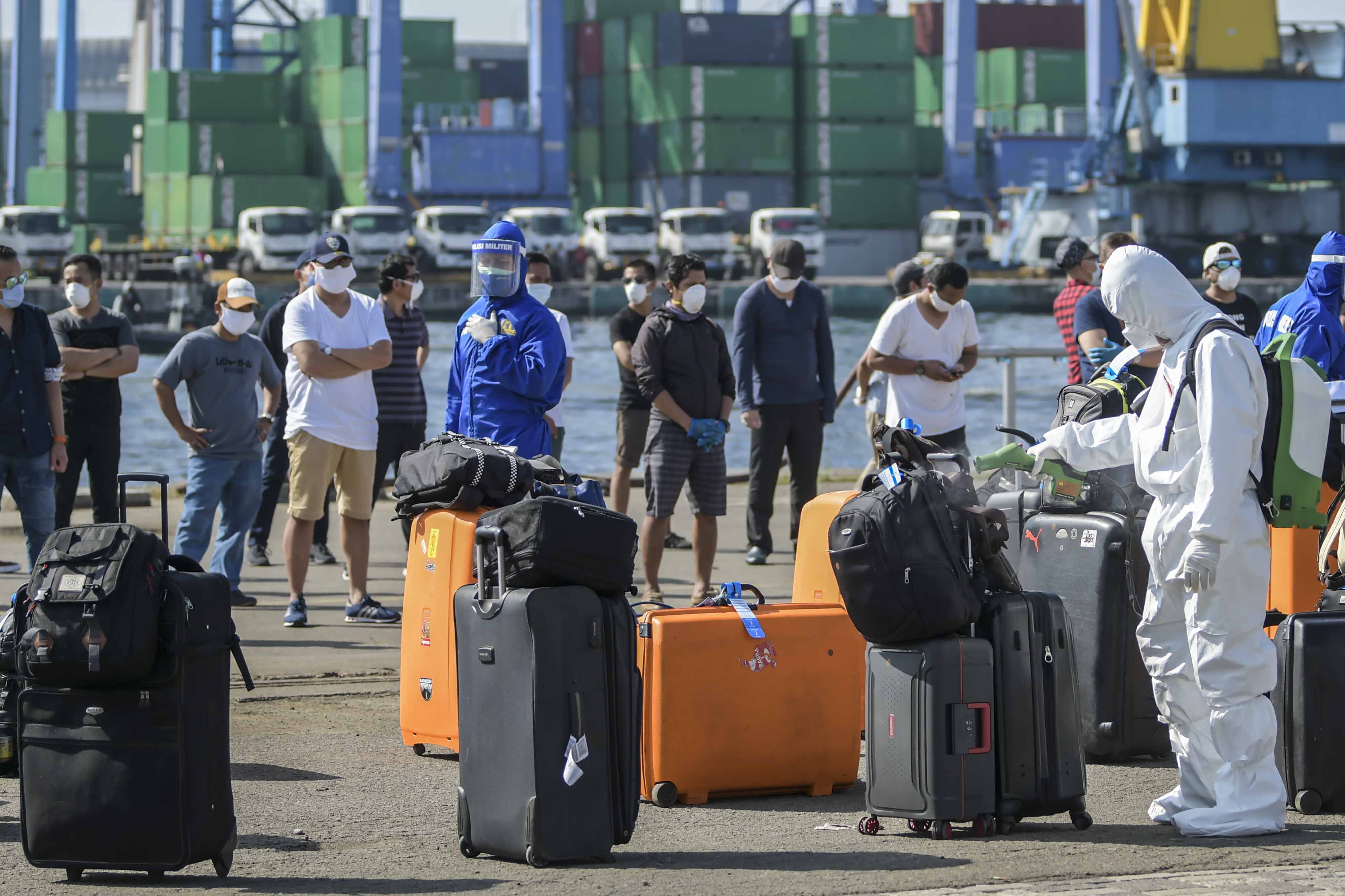 Kedatangan 679 WNI ABK Kapal Pesiar