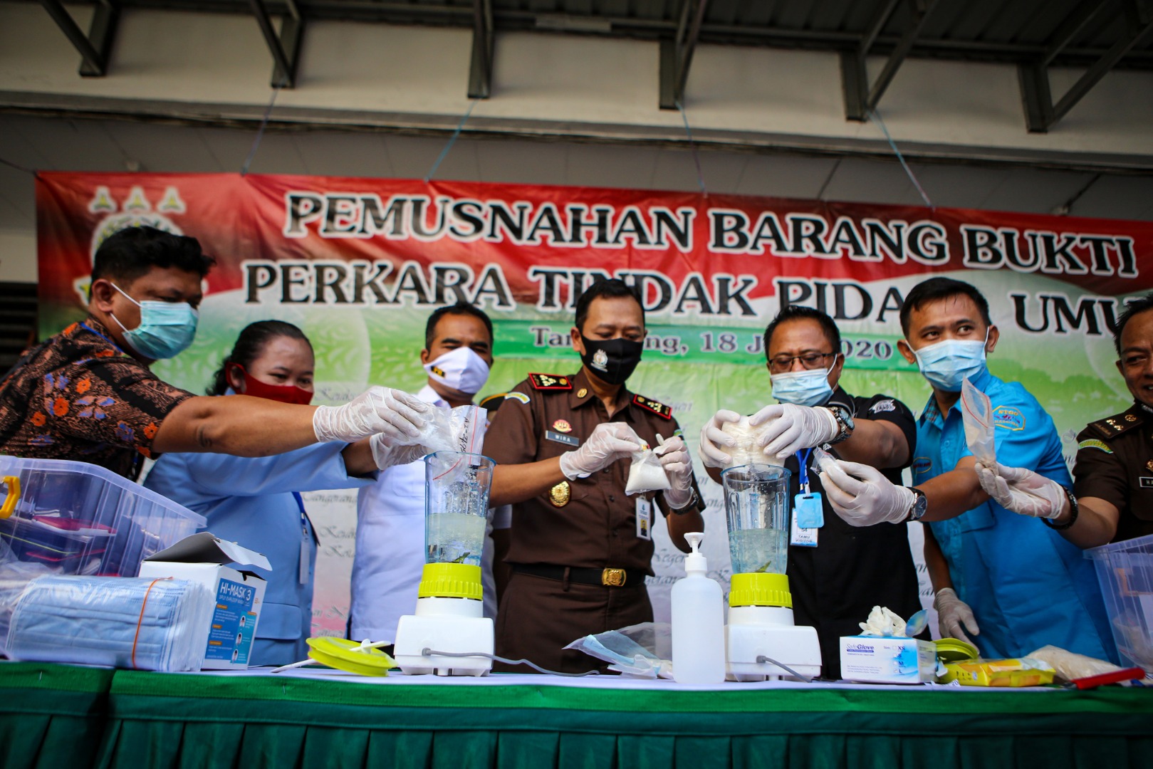 Pemusnahan Barang Bukti Narkotika dan Senjata