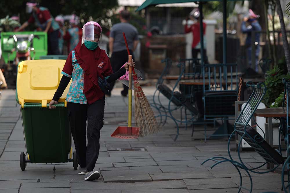 Persiapan Pembukaan Taman Fatahilah Kota Tua