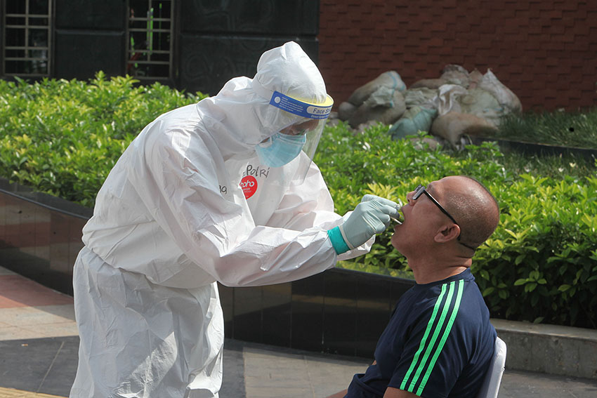 Test Covid-19 saat CFD