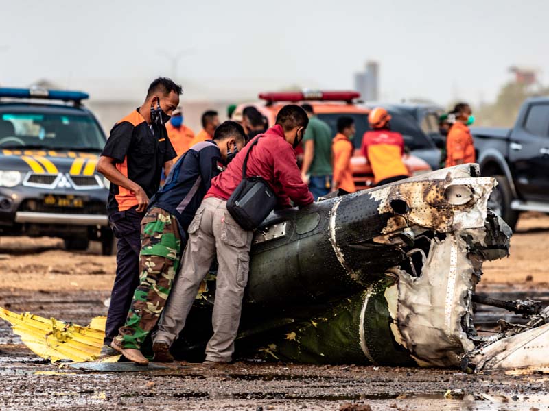 Helikopter Jatuh di Kendal