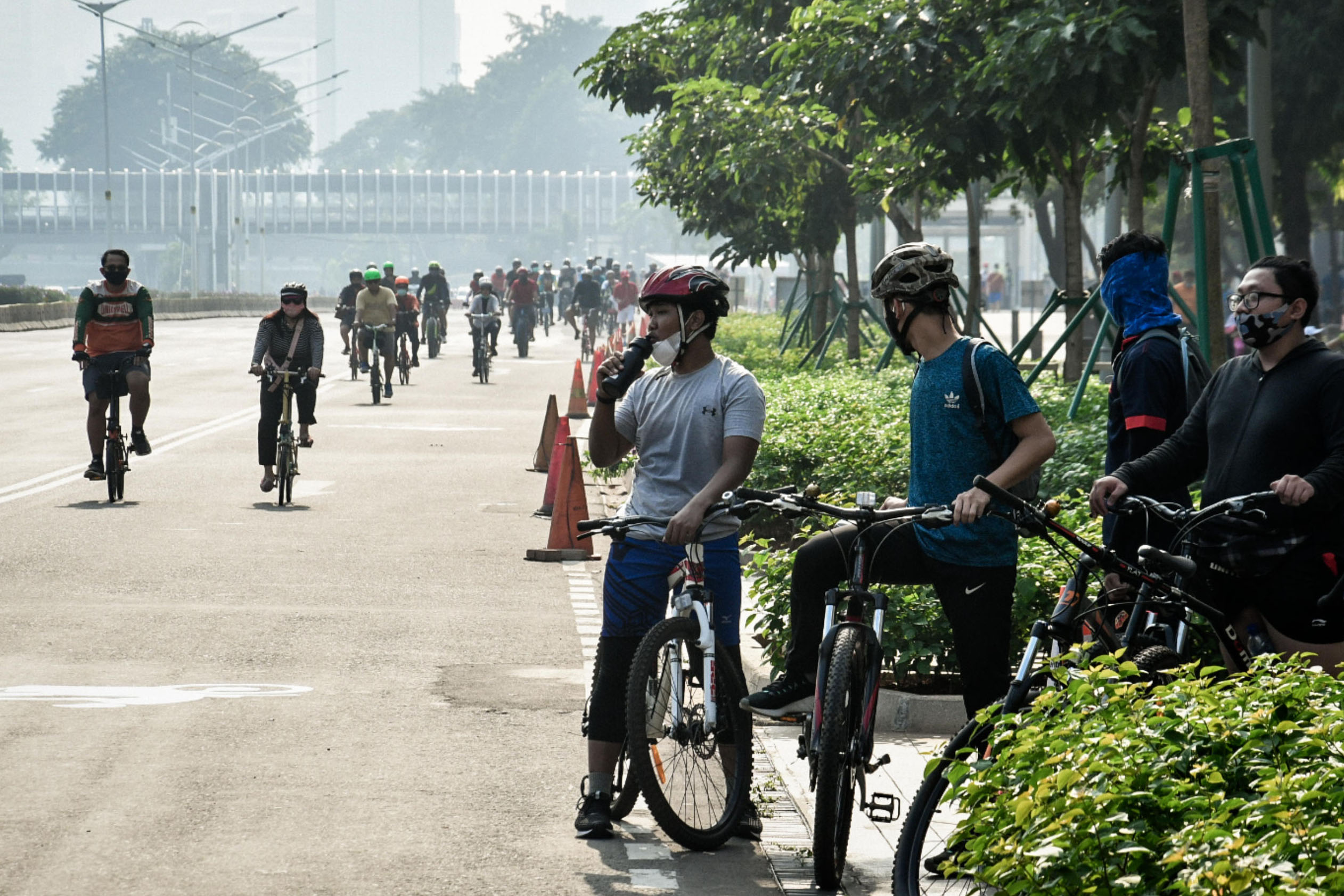 Bersepeda Pagi saat PSBB Transisi