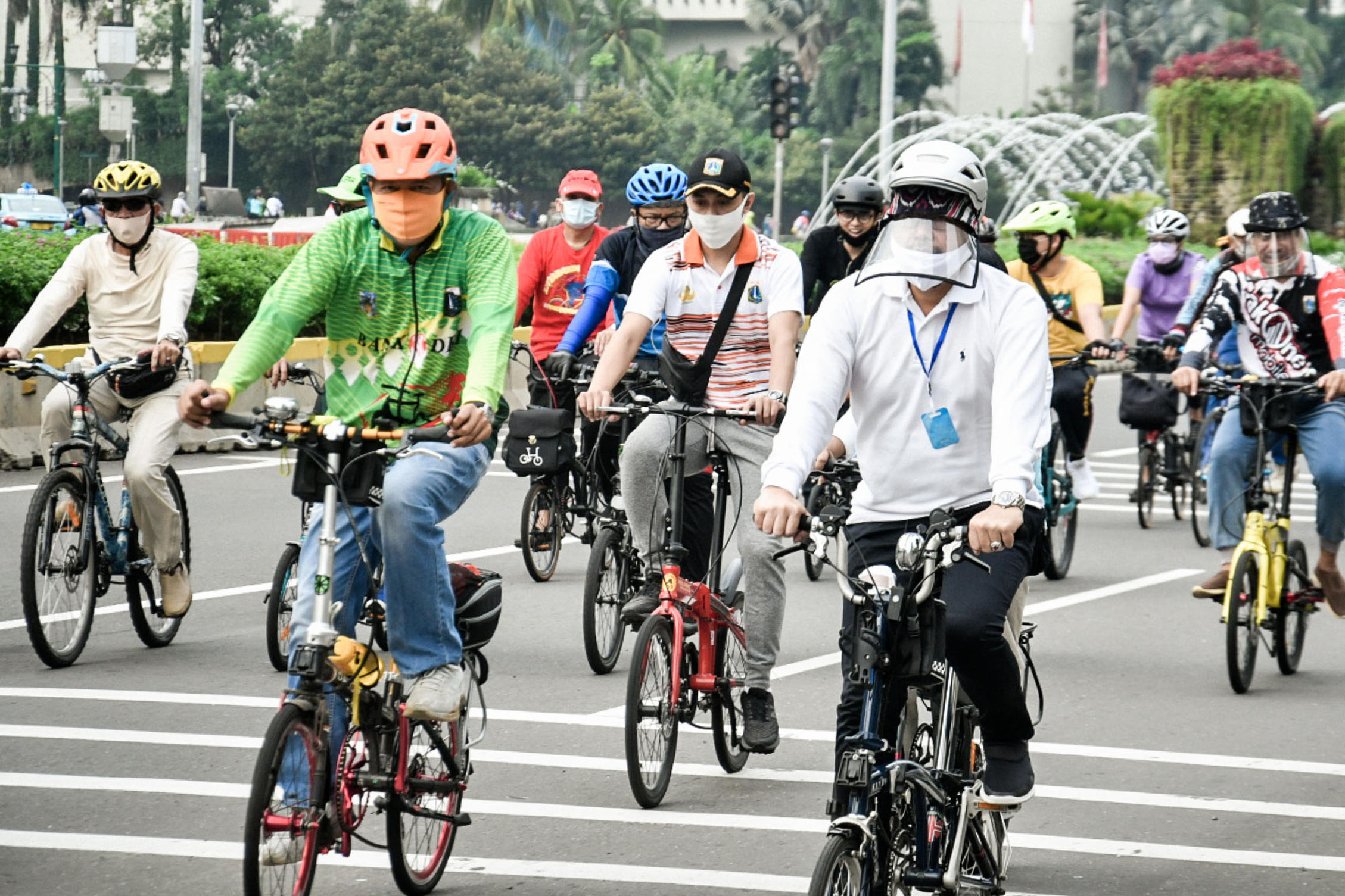 Bersepeda Pagi saat PSBB Transisi