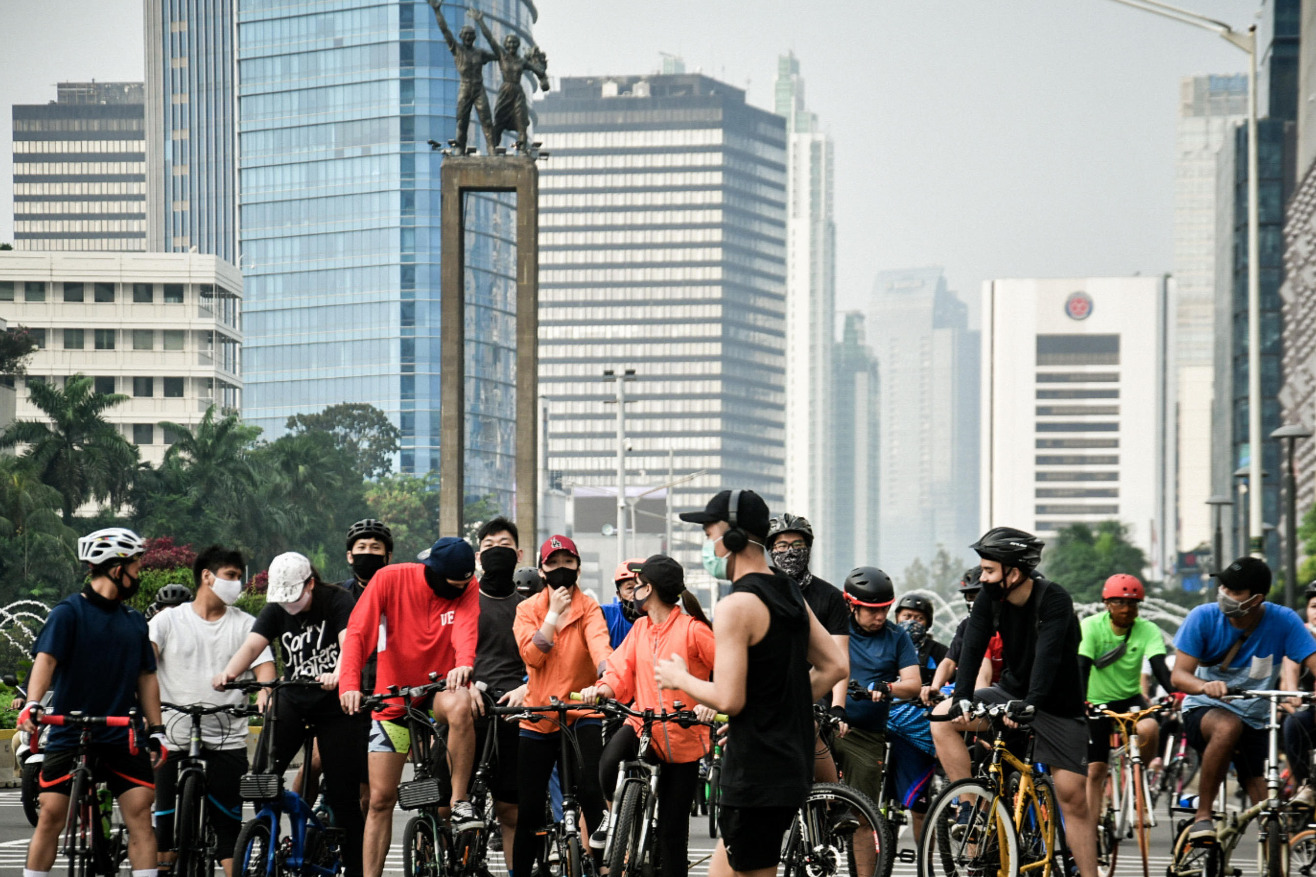 Bersepeda Pagi saat PSBB Transisi