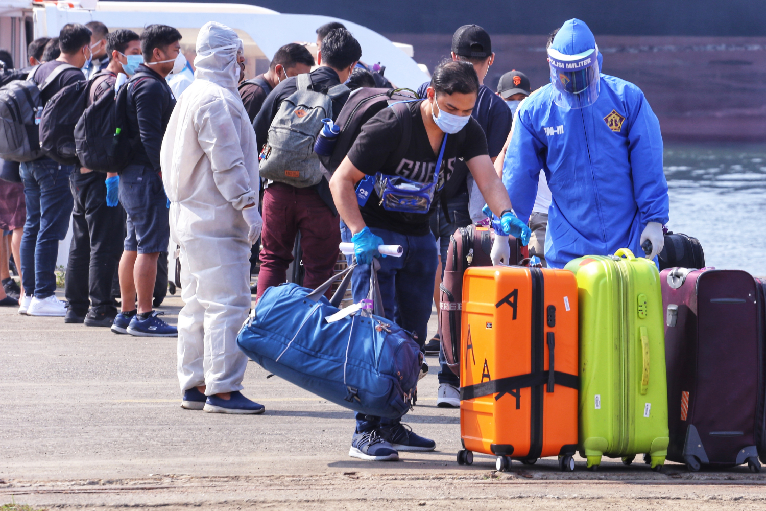 Kedatangan 241 WNI ABK MV Island Princess