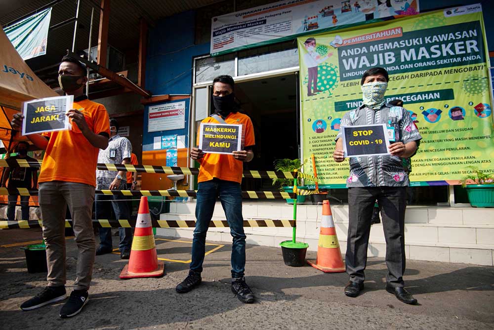 Kampanye Protap Kesehatan di Pasar