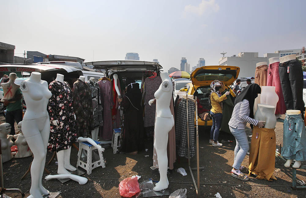 Pedagang Pasar Tasik Kembali Menggelar Dagangan