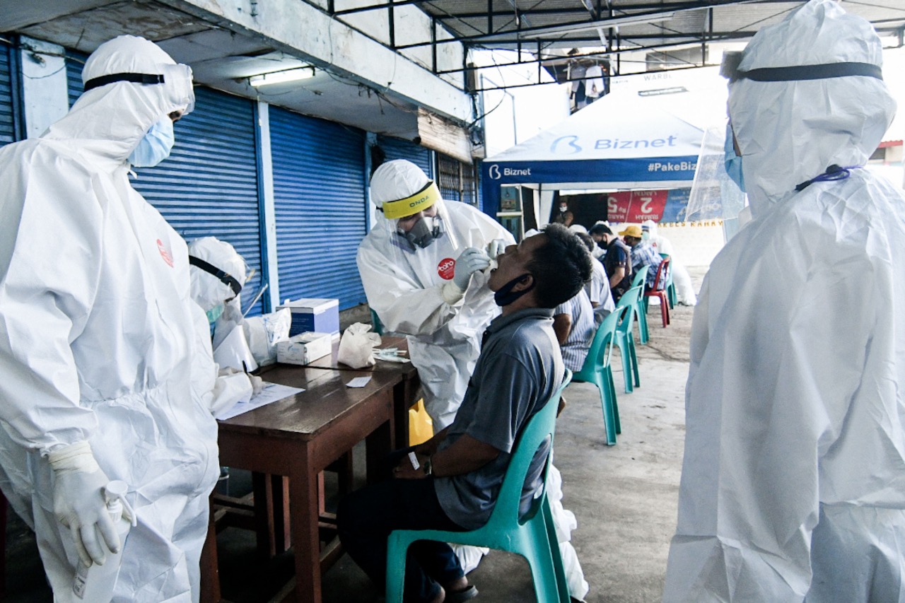  Tes Swab Pedagang Pasar Gang Lilin