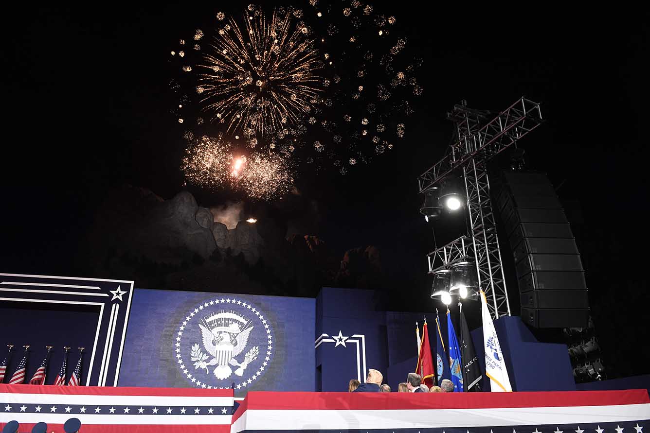 Pesta kembang Api di Peringatan Hari Kemerdekaan AS