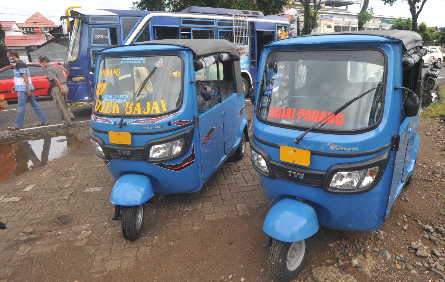 Operasional Bajaj di Padang