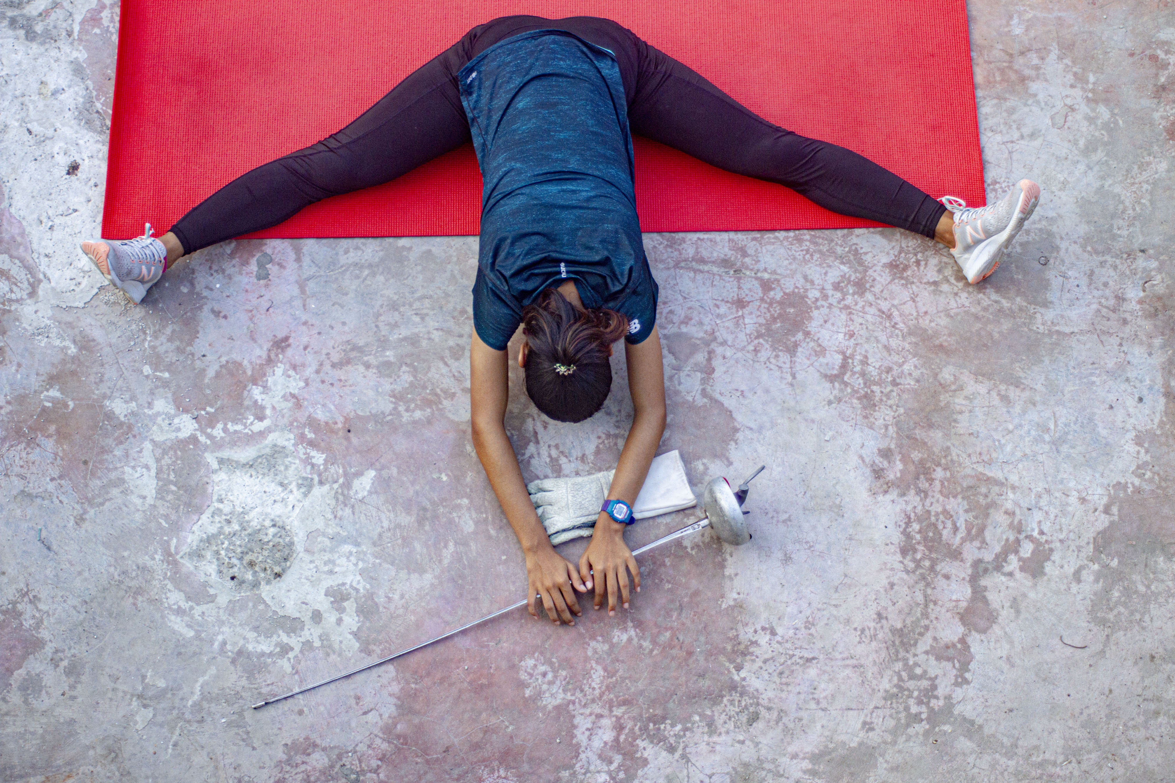 Latihan Mandiri Atlet Anggar