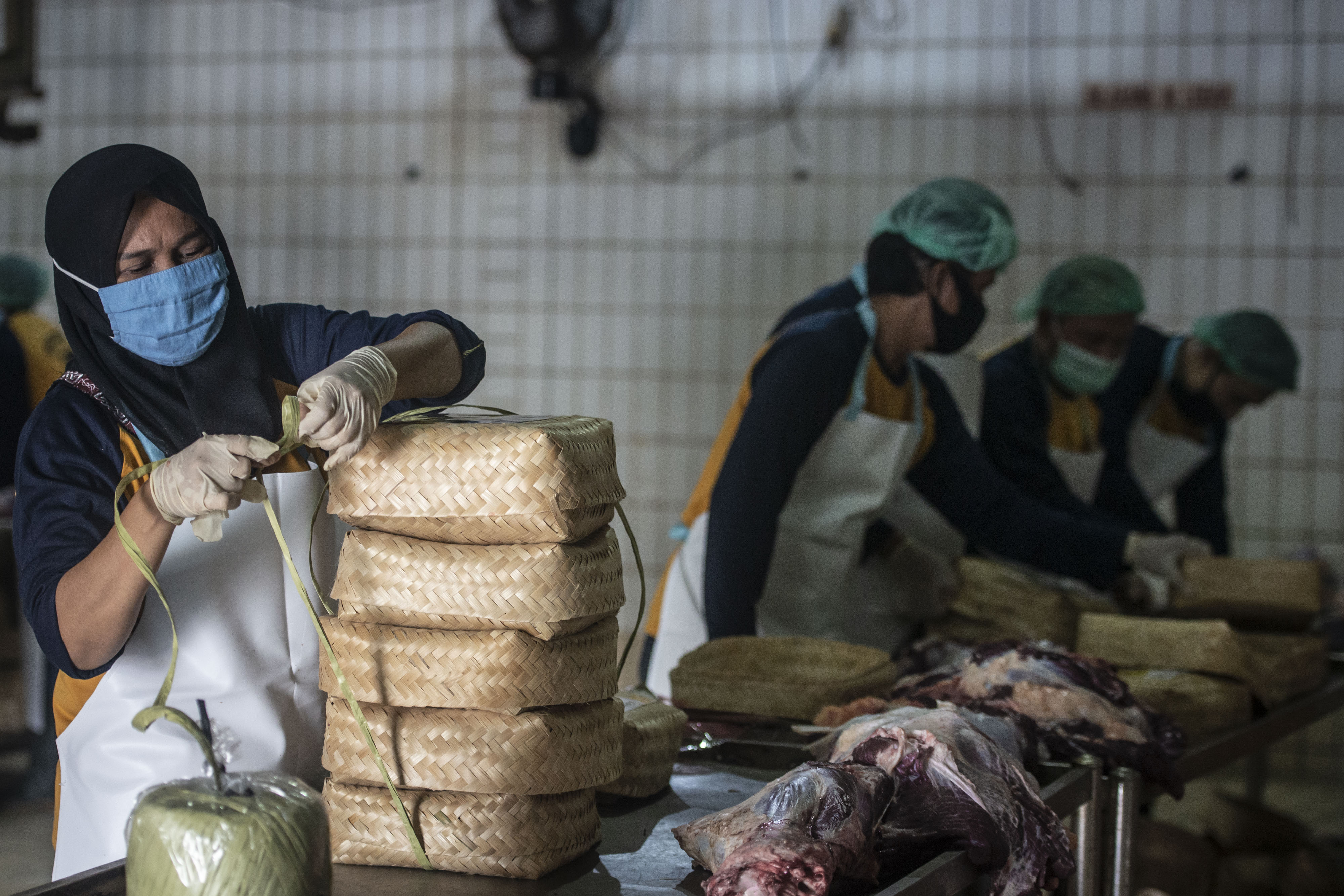 Pemotongan Hewan Kurban di Jakarta