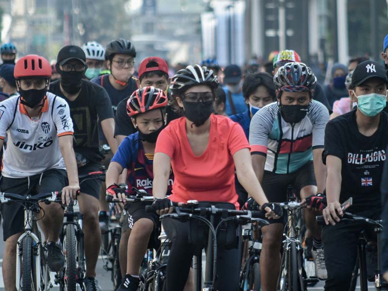 Tetap Berolahraga di Kawasan Bunderan Hotel Indonesia