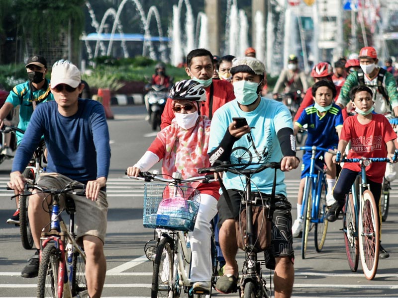 Tetap Berolahraga di Kawasan Bunderan Hotel Indonesia