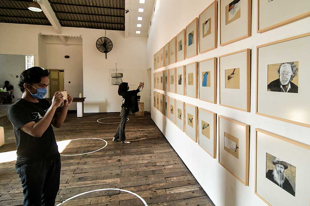 Pameran Seni Rupa Karya Hanafi Terapkan Protap Kesehatan