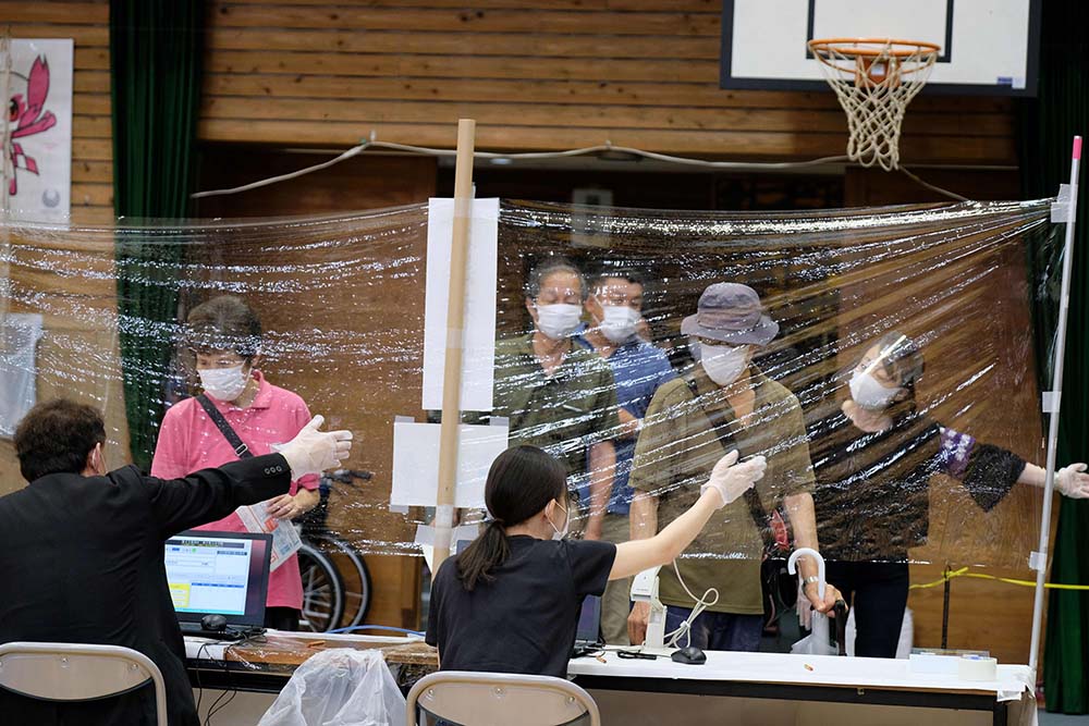 Protokol Kesehatan Pemungutan Suara Pemilu Gubernur Tokyo 