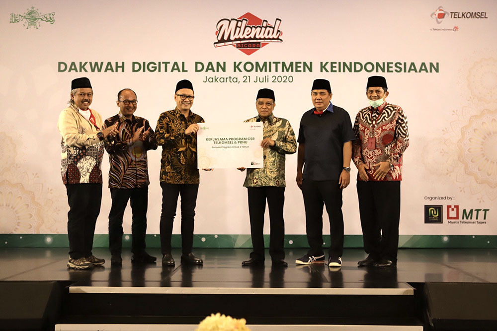 NU Gandeng Telkomsel Jaga Nilai Keindonesiaan