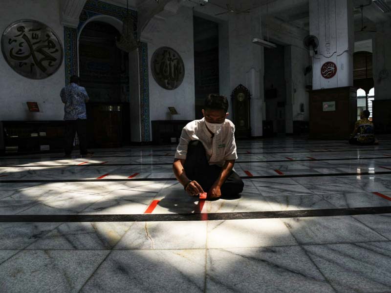 Persiapan Masjid Jelang Salat Idul Adha