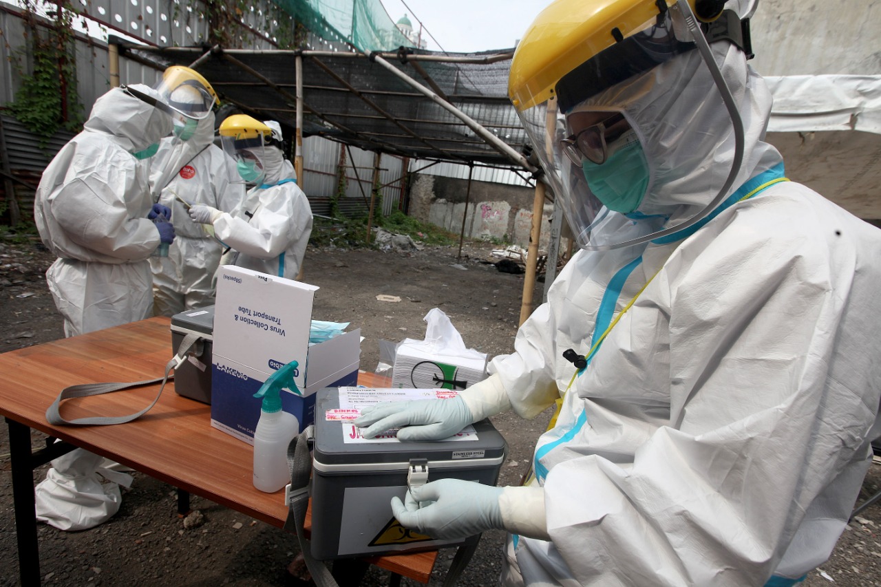 Tes Swab di Pasar Tasik Tanah Abang