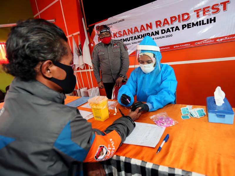 Rapid Test Petugas PPDP Pemilu Serentak 2020