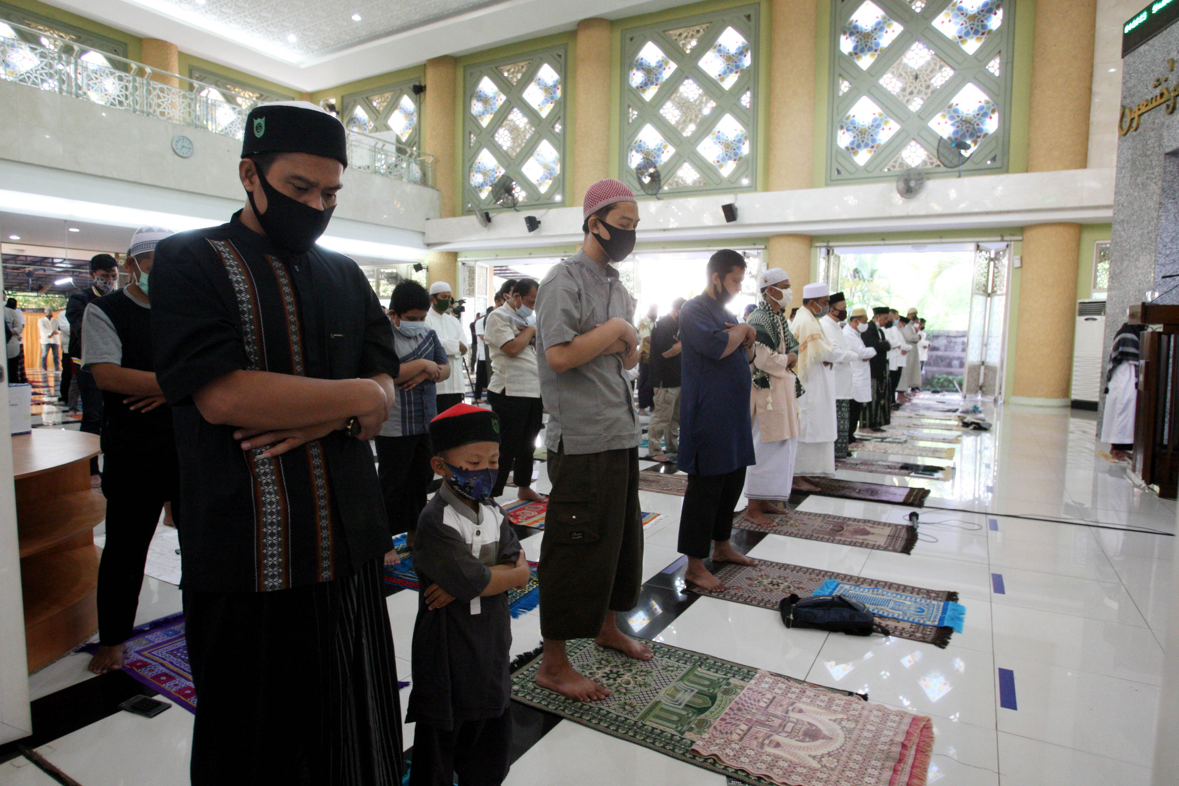 Protokol Kesehatan Salat Idul Adha di Masjid Nursiah Daud Paloh
