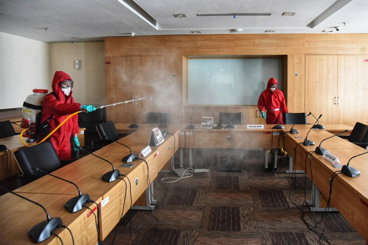 Sterilisasi Gedung DPRD DKI Jakarta