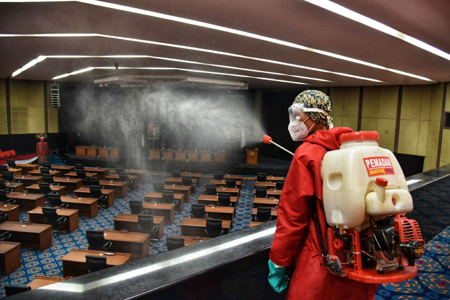 Sterilisasi Gedung DPRD DKI Jakarta