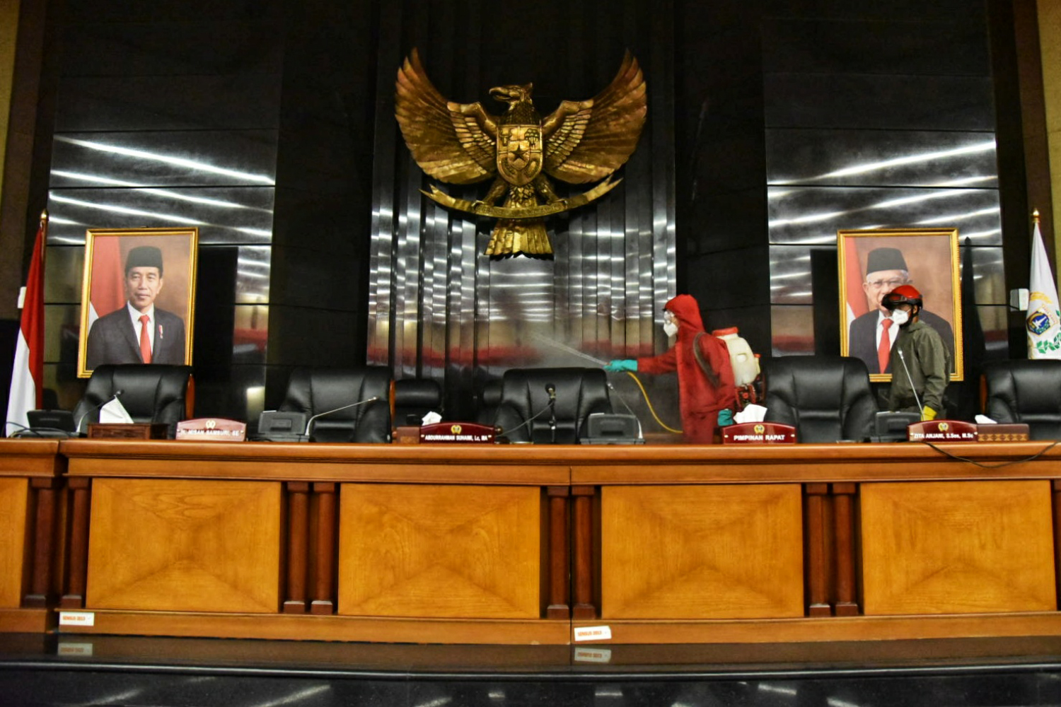 Sterilisasi Gedung DPRD DKI Jakarta