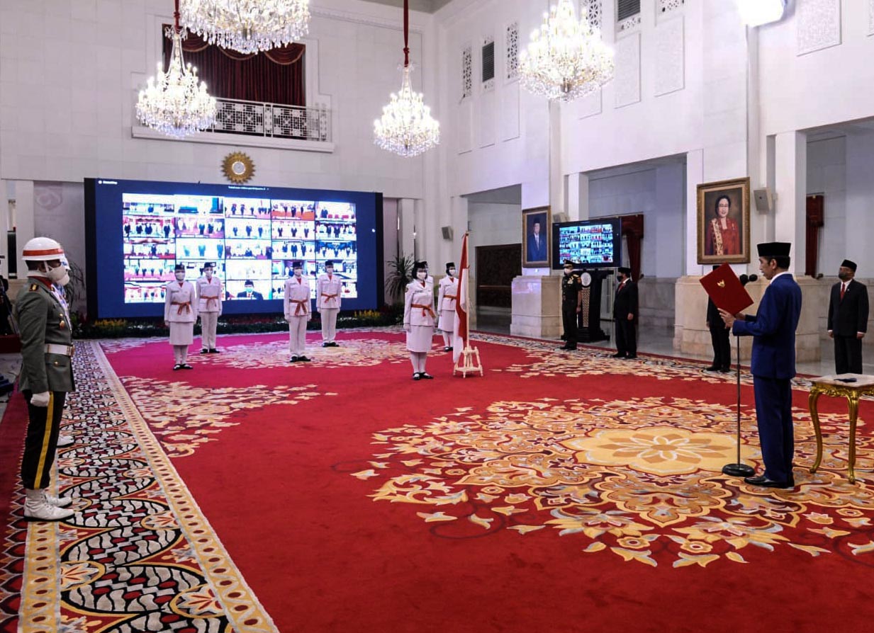 Pengukuhan 8 Anggota Paskibraka