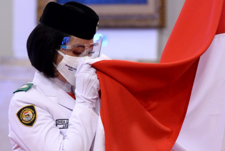 Pengukuhan 8 Anggota Paskibraka