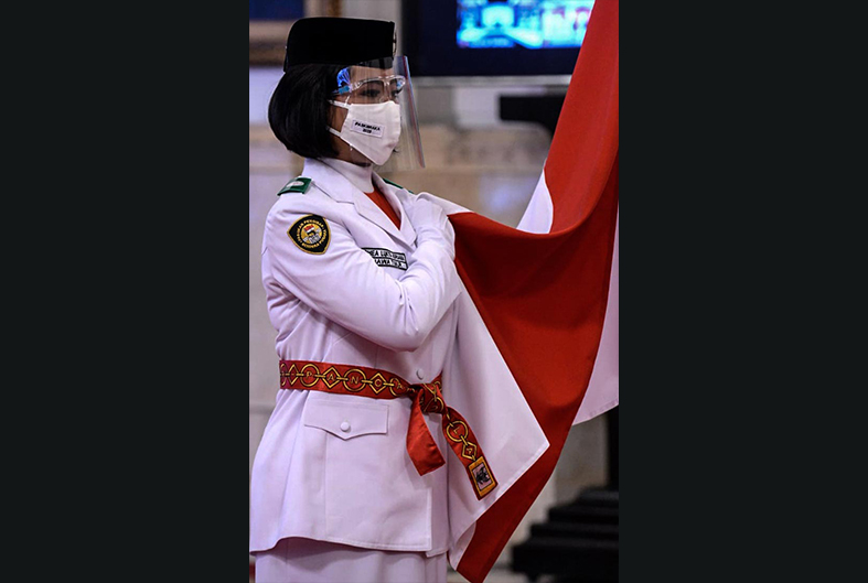 Pengukuhan 8 Anggota Paskibraka