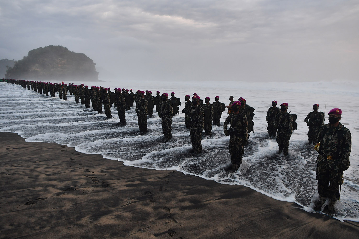 Pembaretan Prajurit Korps Marinir 