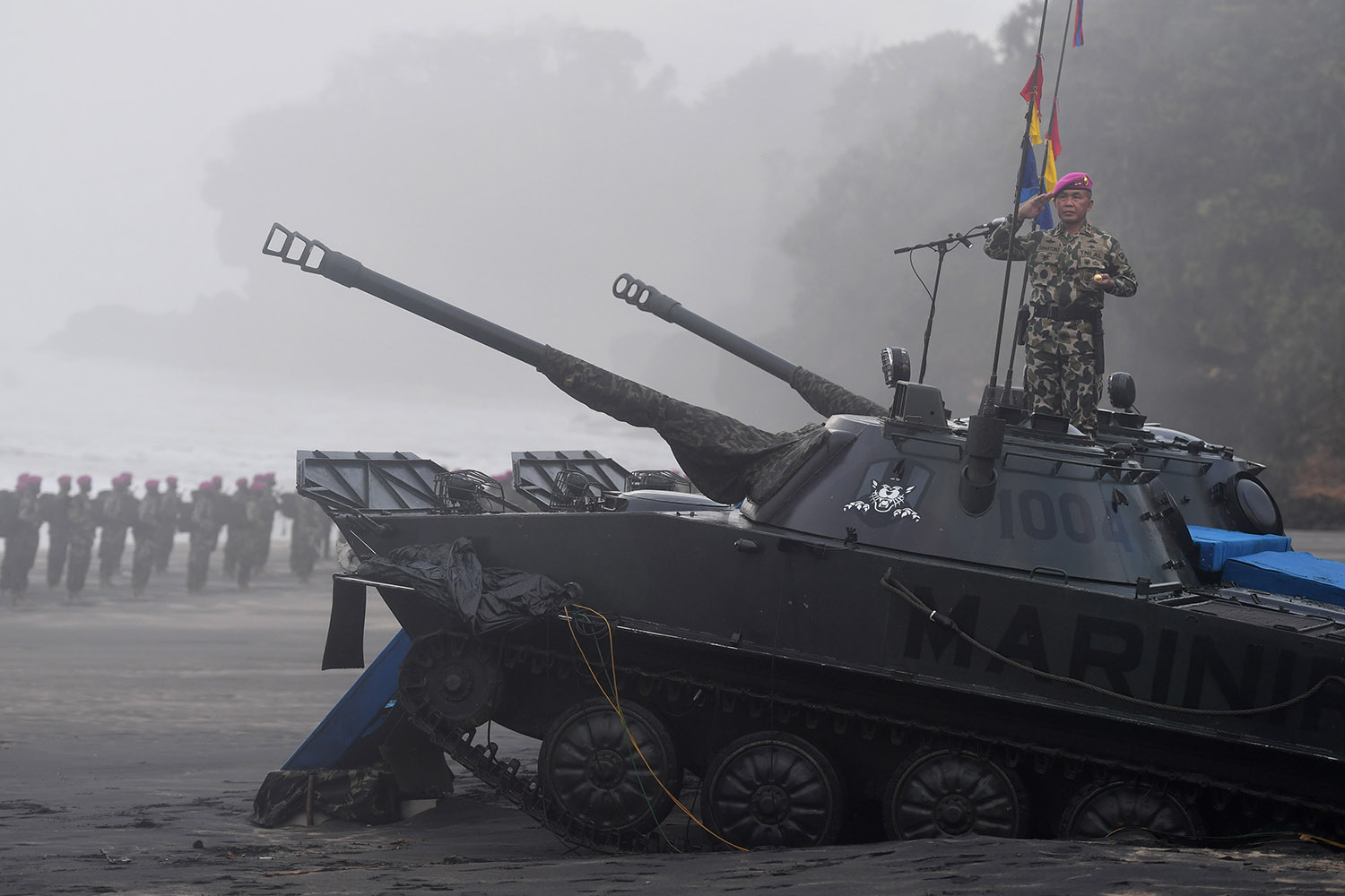 Pembaretan Prajurit Korps Marinir 